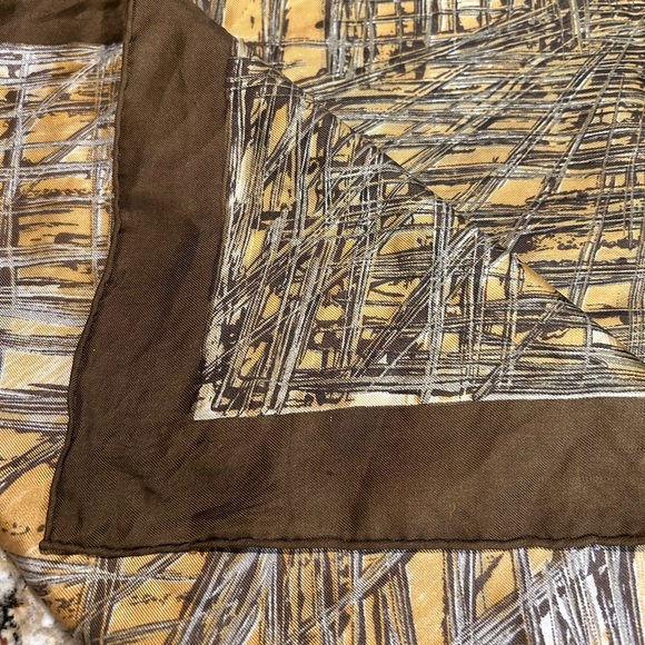 Vintage Harrods of London Abstract Architecture Scarf - Picture 8 of 9
